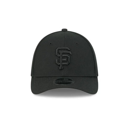 New Era San Francisco Giants 39THIRTY M-Crown A-Frame Stretch Fit Hat-Black/Black