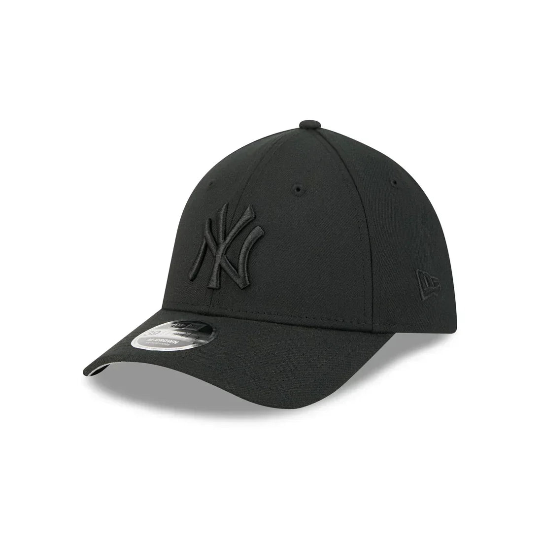 New Era New York Yankees 39THIRTY M-Crown A-Frame Stretch Fit Hat-Black/Black
