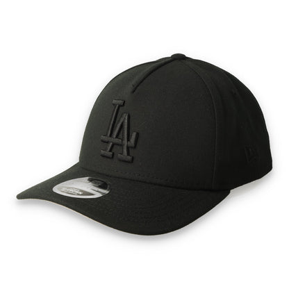 New Era Los Angeles Dodgers 39THIRTY M-Crown A-Frame Stretch Fit Hat-Black/Black