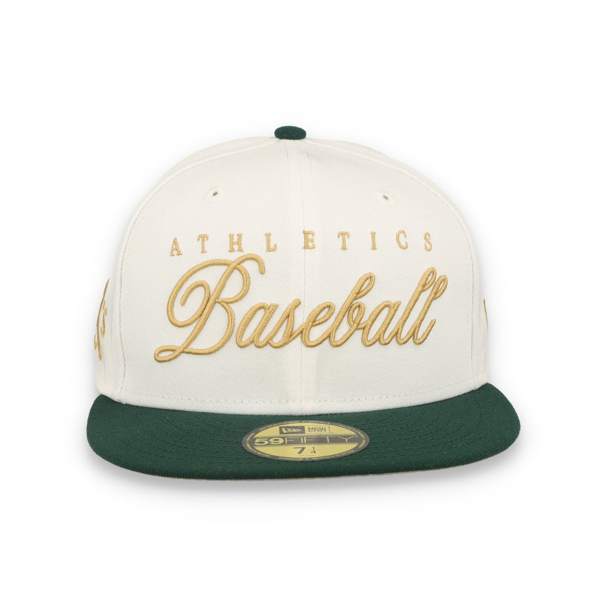 New Era Athletics Gold Scripted 59FIFTY Fitted Hat