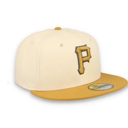New Era Pittsburgh Pirates 2-Tone Color Pack 59FIFTY Fitted Hat-Light Beige/Khaki