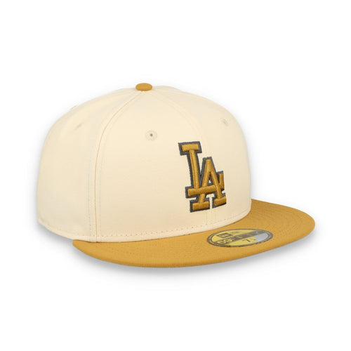 NEW ERA LOS ANGELES DODGERS 2-TONE 59FIFTY FITTED HAT-BEIGE/BRONZE