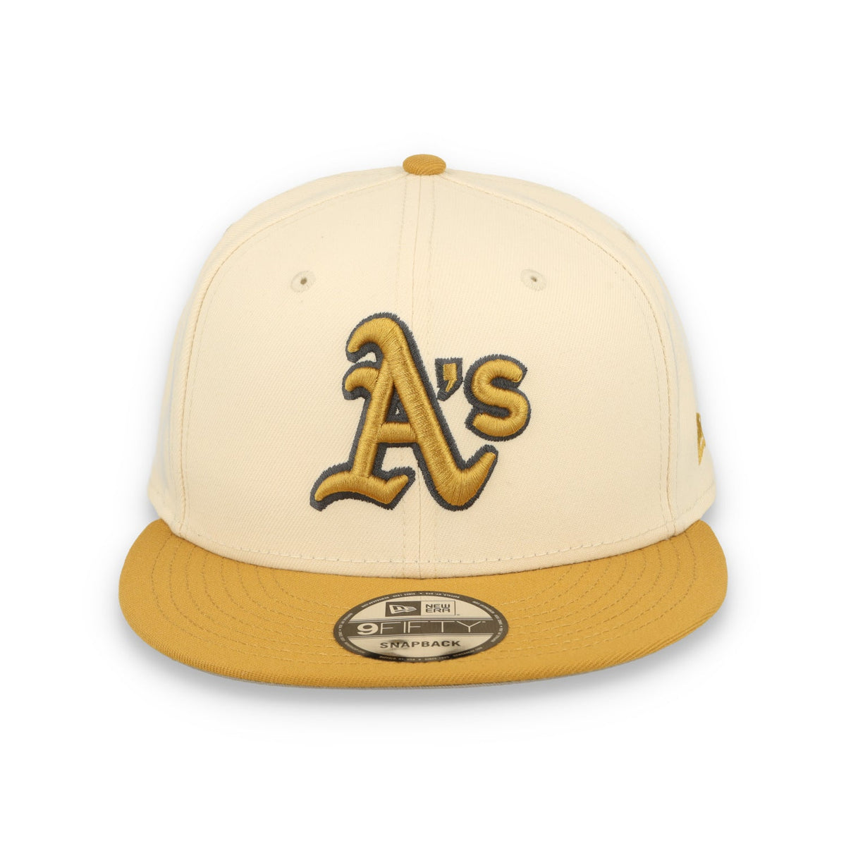 New Era Athletics 2-Tone 9FIFTY Snapback Hat-Beige/Bronze