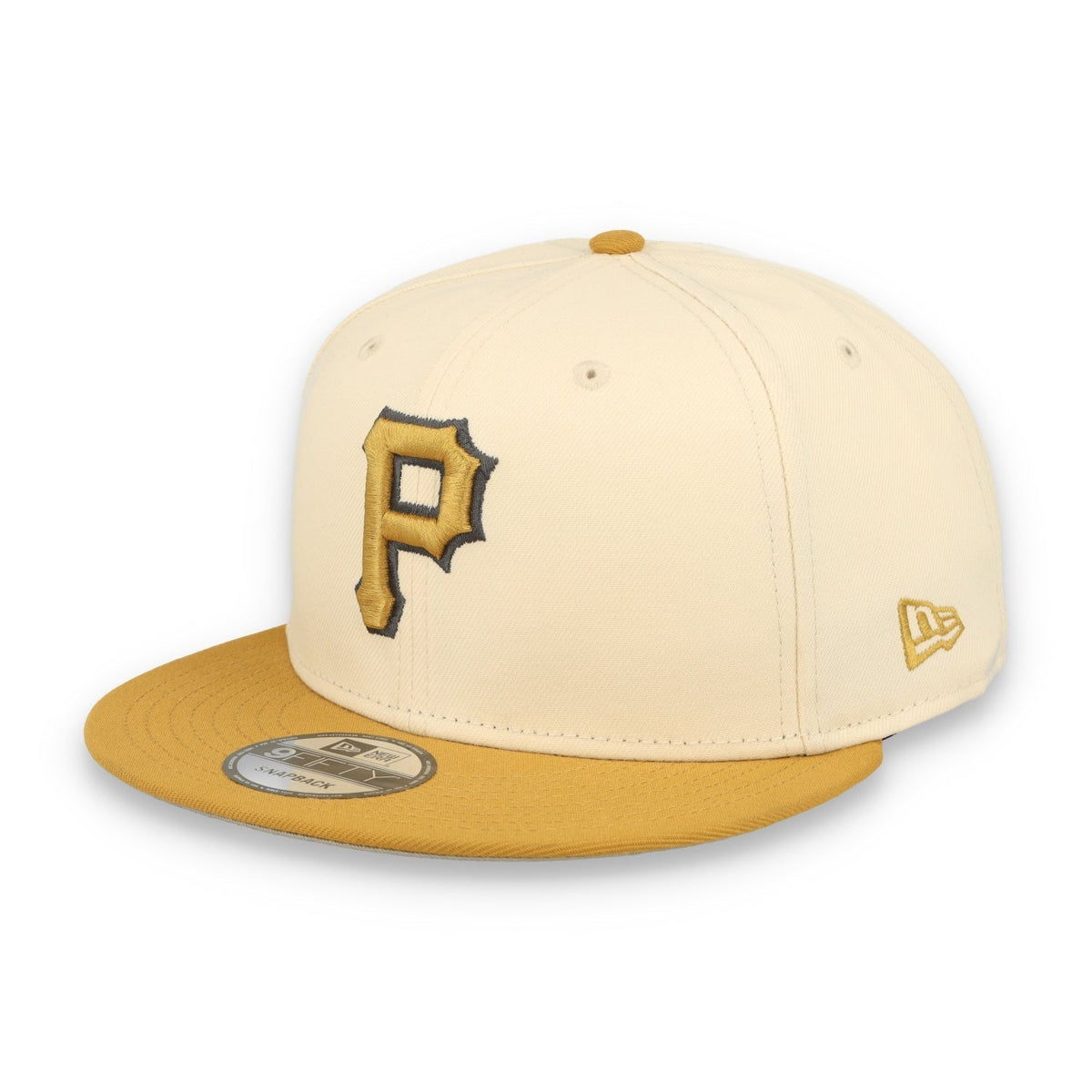 New Era Pittsburgh Pirates 2-Tone 9FIFTY Snapback Hat-Beige /Bronze