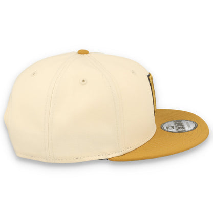 New Era Pittsburgh Pirates 2-Tone 9FIFTY Snapback Hat-Beige /Bronze