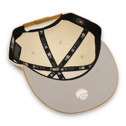New Era Pittsburgh Pirates 2-Tone 9FIFTY Snapback Hat-Beige /Bronze