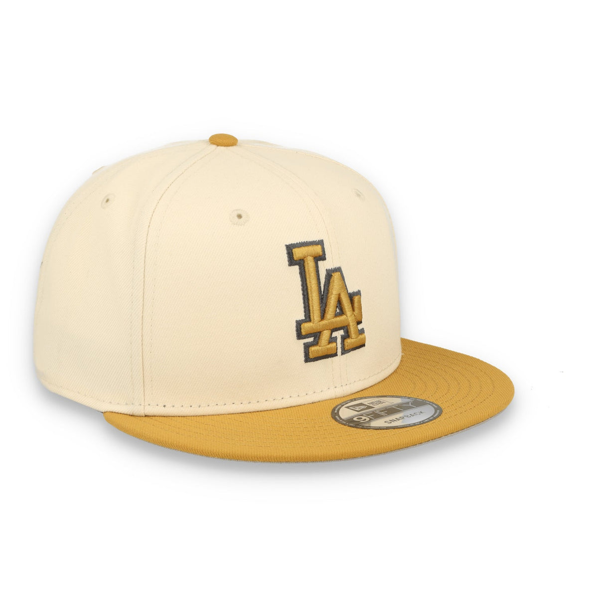 New Era Los Angeles Dodgers 2-Tone 9FIFTY Snapback Hat-Beige/Bronze