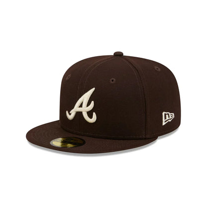 New Era Atlanta Basic Braves 59FIFTY Fitted Hat-Brown