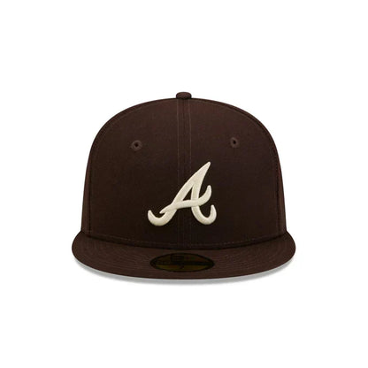 New Era Atlanta Basic Braves 59FIFTY Fitted Hat-Brown
