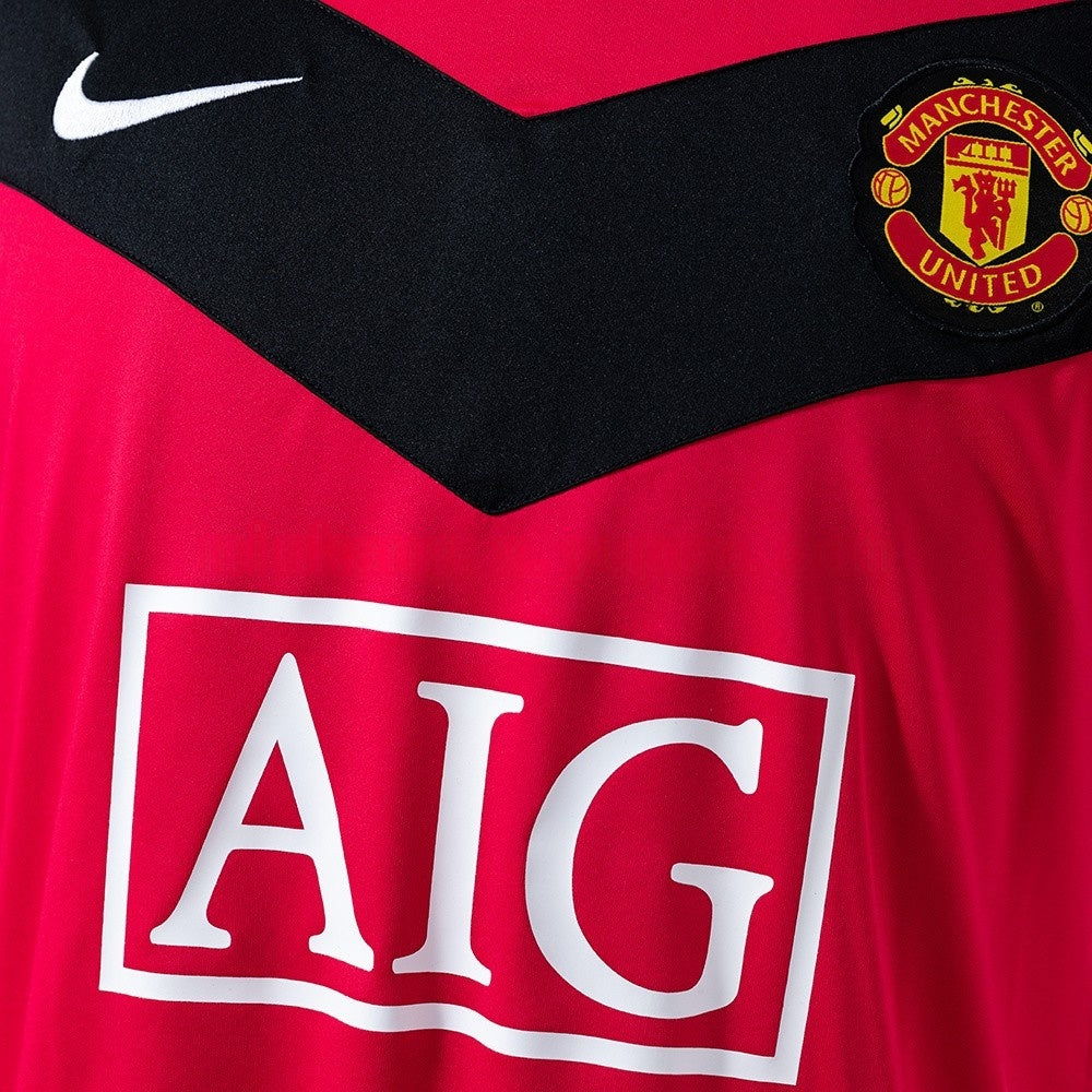 Manchester United Jersey 2009-10 Home Retro Kit Long Sleeves