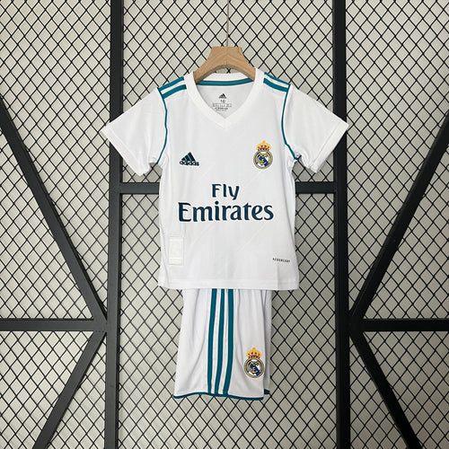 Camiseta Real Madrid I 17/18 Conjunto Infantil (Retro)