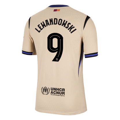 LEWANDOWSKI #9 Mens Barcelona Away Jersey 2025/26 UCL - Player Version (Slim Fit)