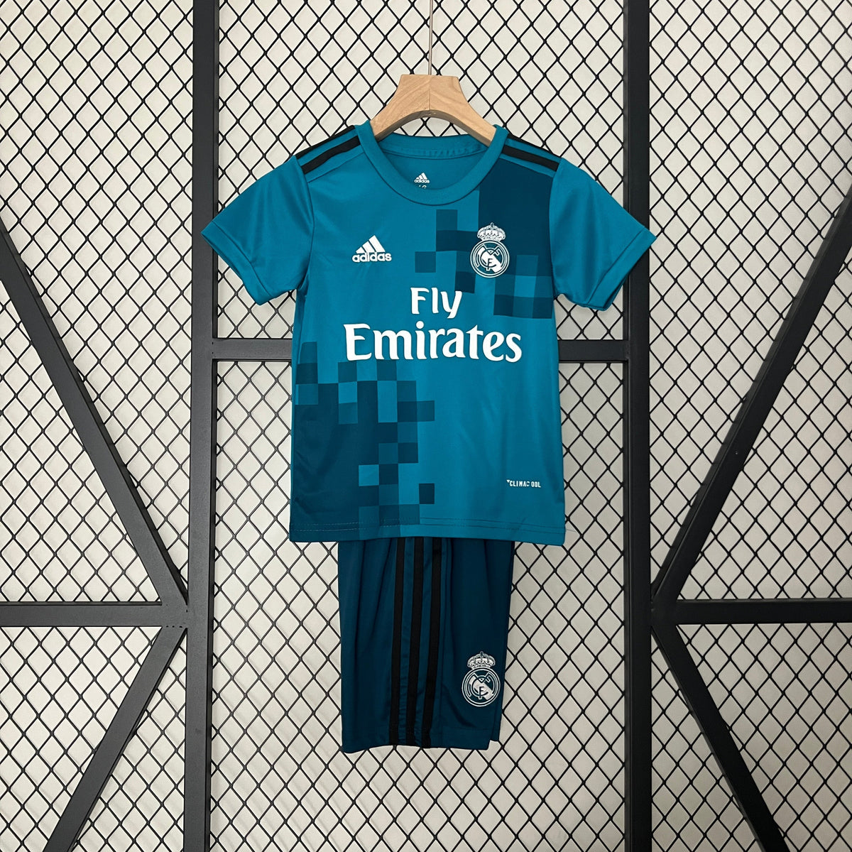 Camiseta Real Madrid IIII 17/18 Conjunto Infantil (Retro)