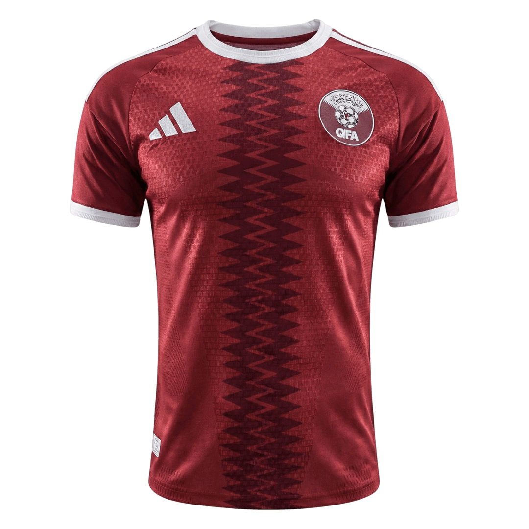 Mens Qatar World Cup Home Jersey 2026 - Player Version (Slim Fit)
