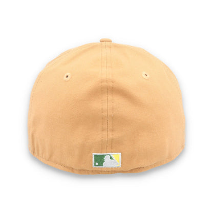 New Era Oakland Athletics 1973 World Series Patch 59FIFTY Fitted-Peanut