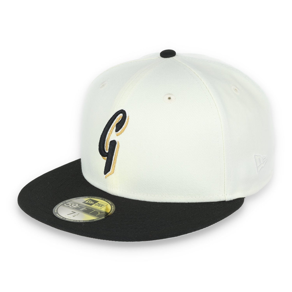 New Era San Francisco Giants 50th Anniversary Side Patch 59IFTY Fitted hat- Chrome/Black