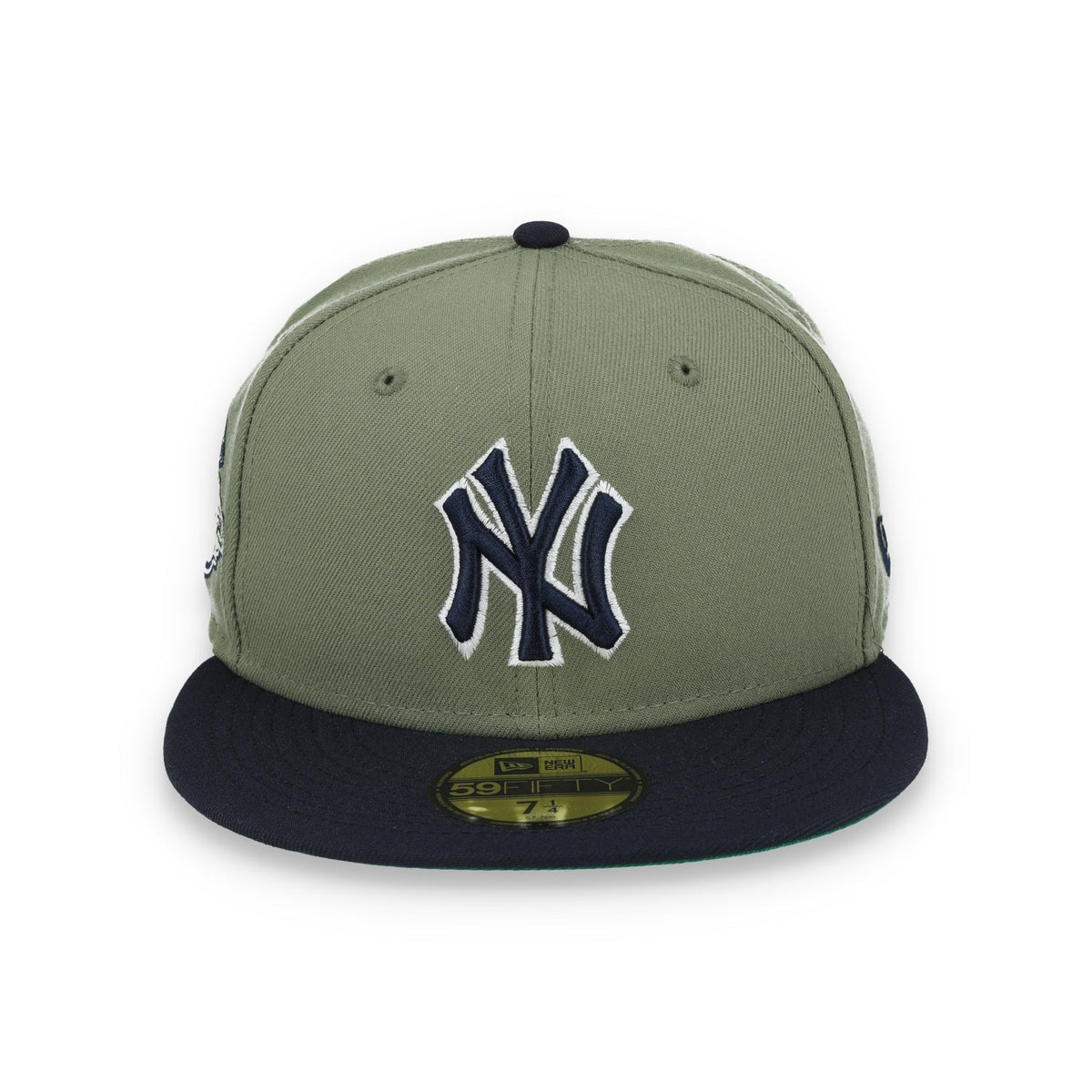 New Era New York Yankees 100th Anniversary Side Patch 59FIFTY Fitted Hat- Olive Green
