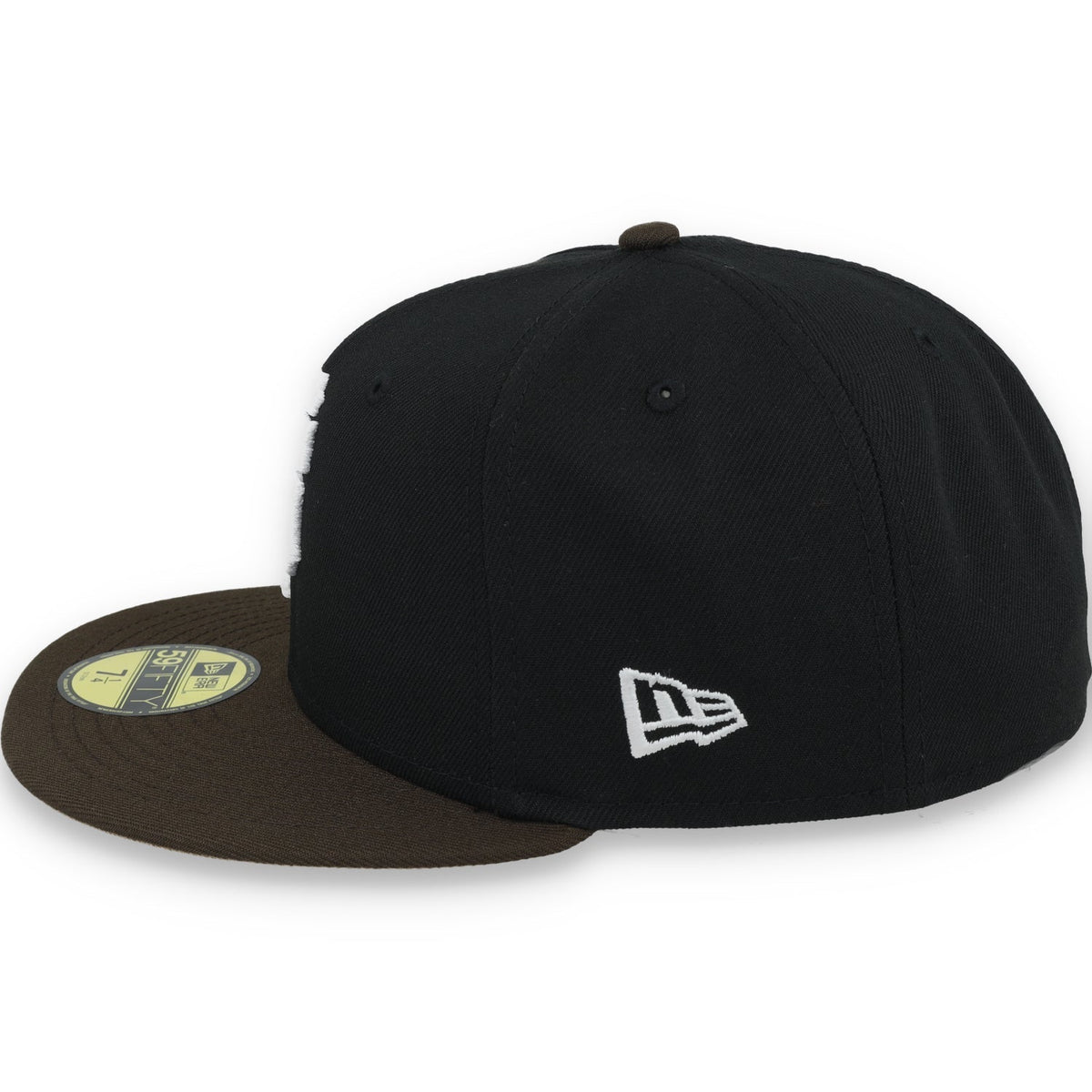 New Era San Francisco Giants 60th Anniversary Side Patch 59IFTY Fitted hat-Black/Brown