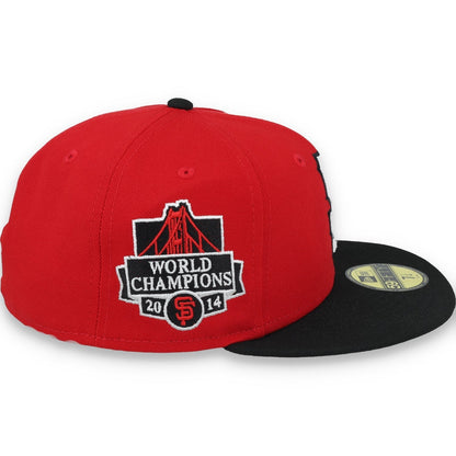 New Era San Francisco Giants 2014 World Series Side Patch 59IFTY Fitted Hat-Red/Black