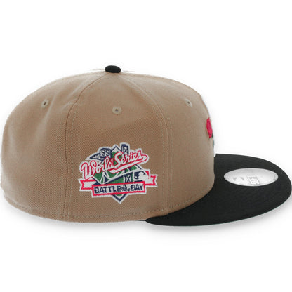 New Era San Francisco Giants Rose 1989 Battle Of The Bay Side patch 59FIFTY Fitted Hat-Khaki