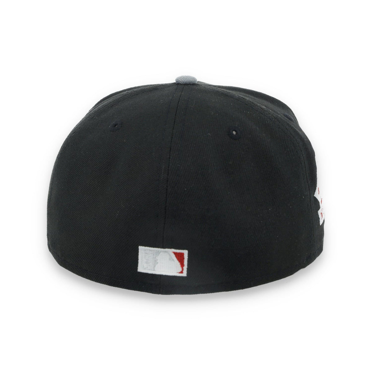 New Era Atlanta Braves 150th Anniversary Series Side Patch Metallic 59FIFTY Fitted Hat- Black/Grey/Red