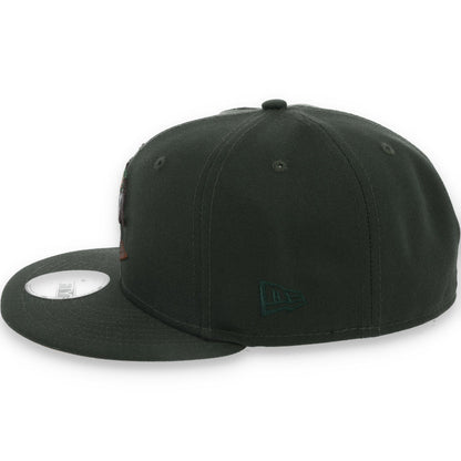 New Era Oakland Athletics 50th Anniversary Patch 59FIFTY Fitted Hat-Dark Seaweed/Peanut