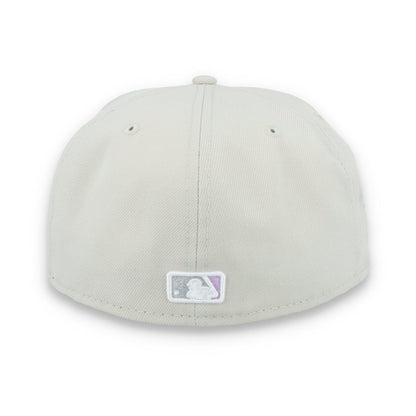 New Era Chicago White Sox Floral Side Patch 59FIFTY Fitted Hat-Stone/Lavender