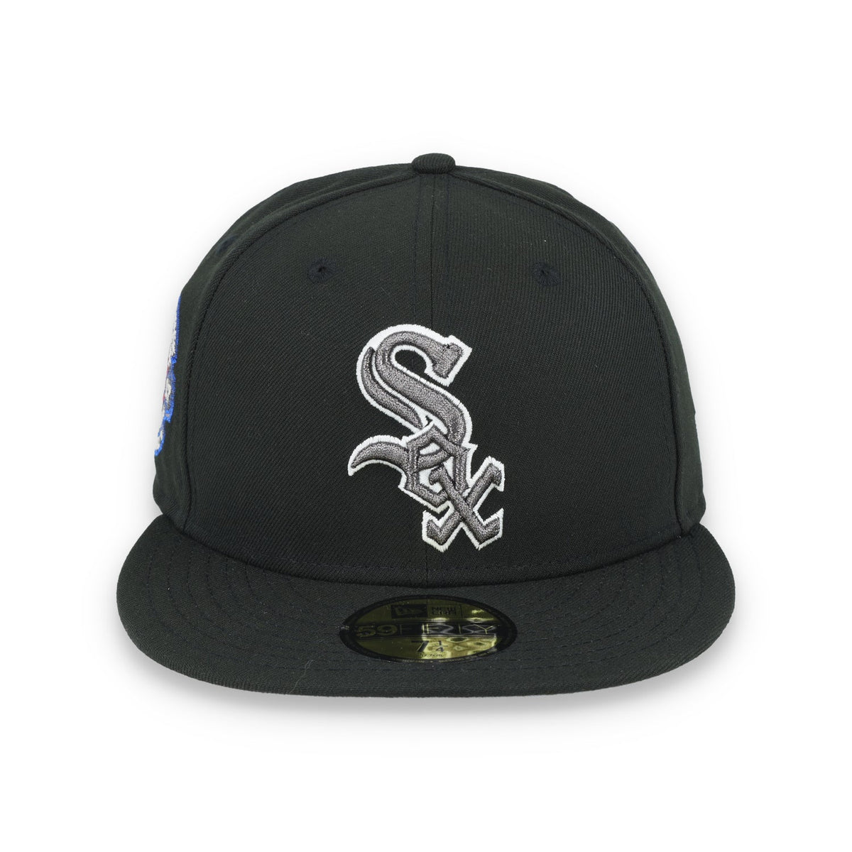New Era Chicago White Sox 1917 World Series Side Patch 59FIFTY Fitted Hat-Metallic Grey/Black