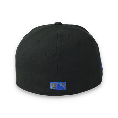 New Era Los Angeles Dodgers 60th Anniversary Side Patch 59FIFTY Fitted Hat-Metallic Grey/Black