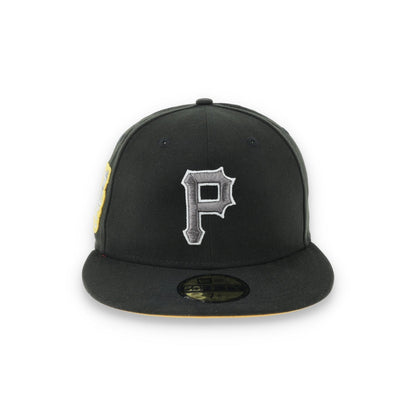 New Era Pittsburgh Pirates 76th World Series Side Patch 59FIFTY Fitted Hat-Metallic Grey/Black