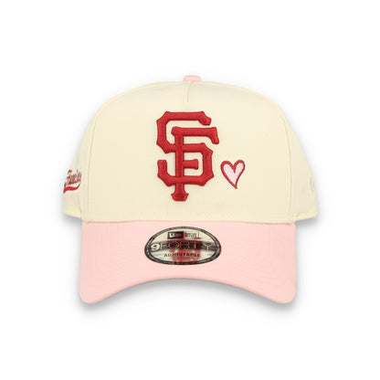 New Era San Francisco Giants Hearts 9FORTY A-Frame Snapback Hat-Chrome White