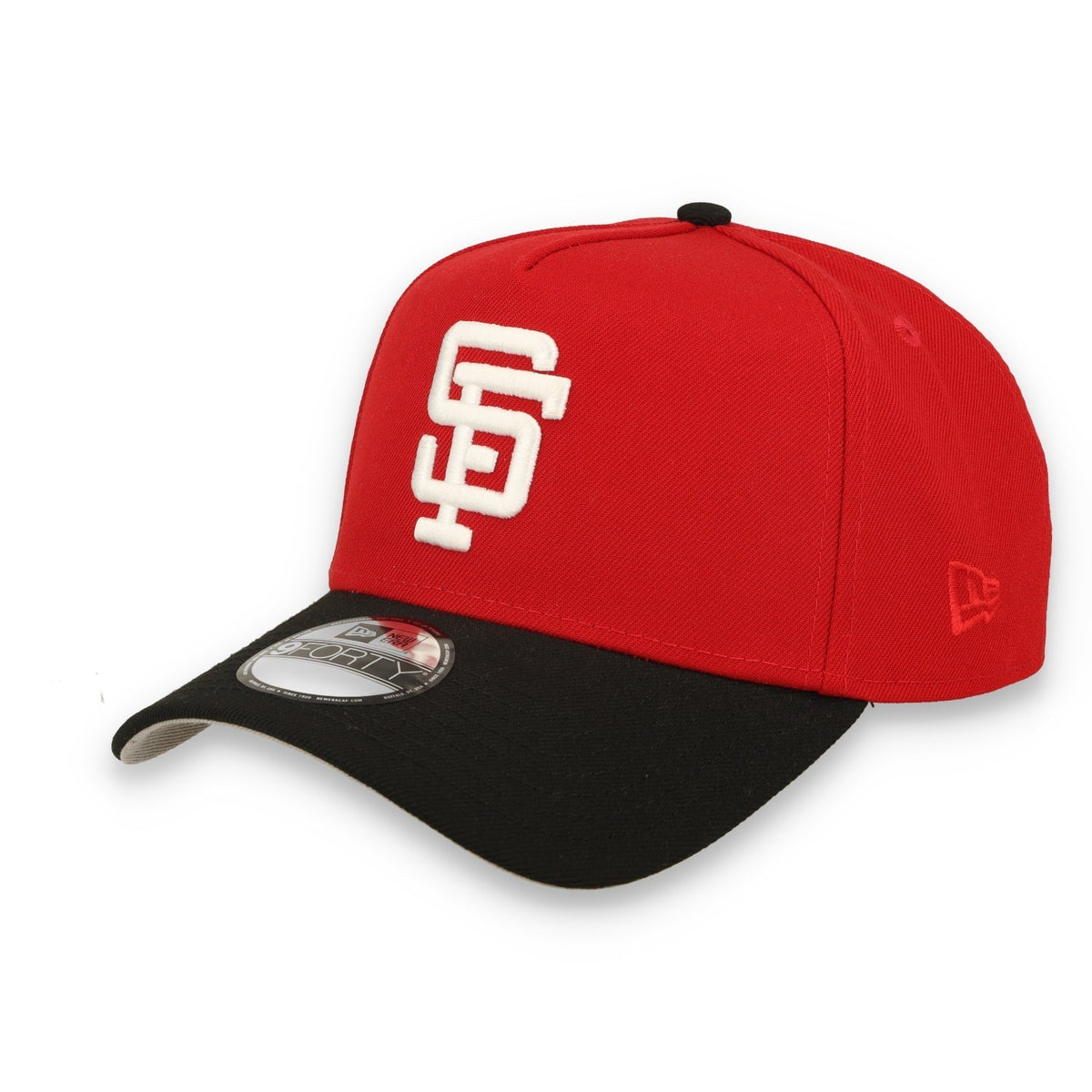 New Era San Francisco Giants 1989 Battle Of the Day 9FORTY A-Frame Snapback Hat-Scarlet/Black
