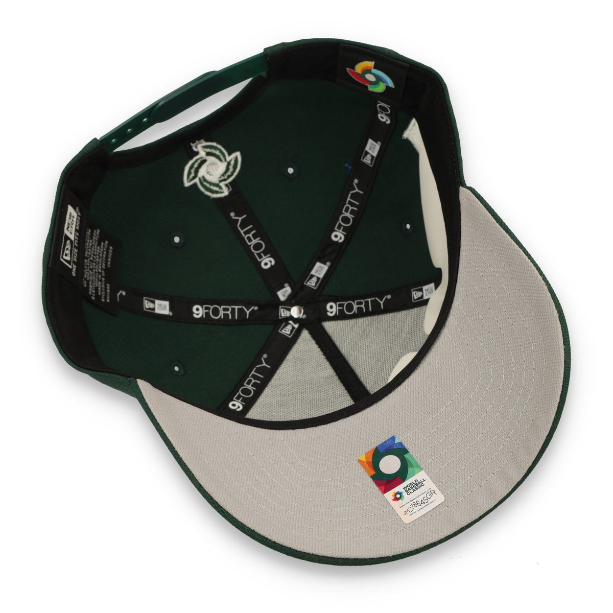 New Era Mexico WBC  9FORTY A-Frame Snapback Hat-Dark Green