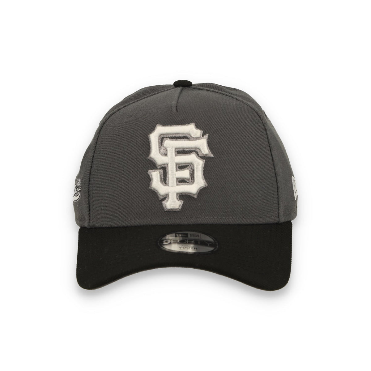 New Era Youth San Francisco Giants 9FORTY A-Frame Snapback Hat- Dark Graphite