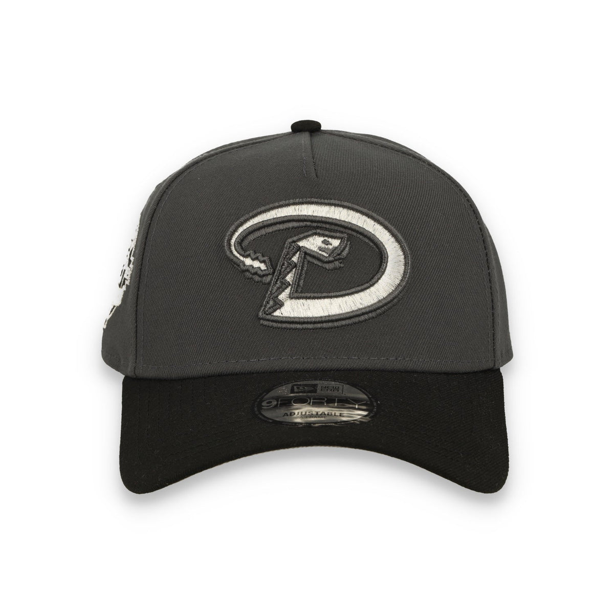 New Era Arizona Diamondbacks 25th Anniversary 9FORTY A-Frame Snapback Hat-Dark Gray/Black