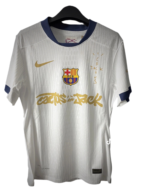 Barcelona X Travis Scott 24/25 White Home Jersey - Fan Version
