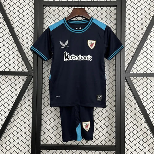 Kids Athletic Bilbao Jersey 25/26 Away Football Kit Soccer Jersey