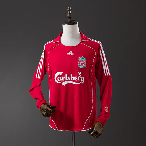 Liverpool Jersey 2006-07 Home Retro Football Kit Long Sleeves
