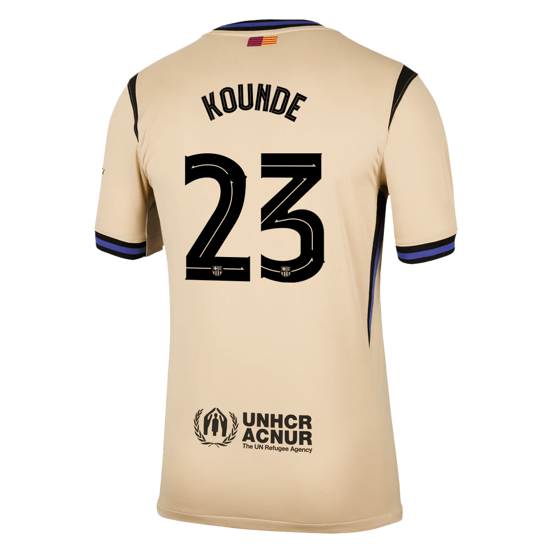 KOUNDE #23 Mens Barcelona Away Jersey 2025/26 - UCL