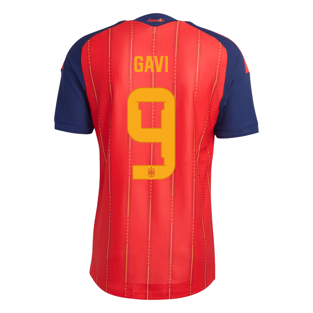 GAVI	 #9 Mens Spain World Cup Home Jersey 2026 - Player Version (Slim Fit)