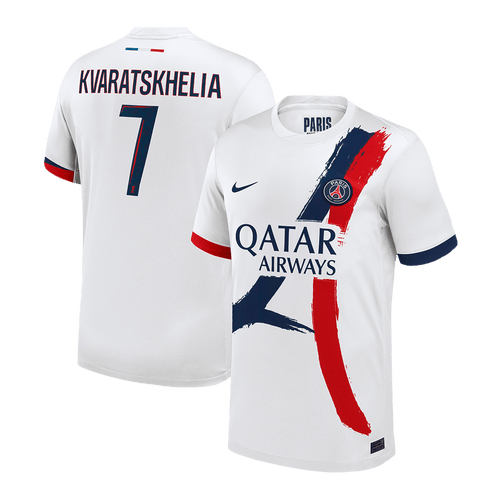 KVARATSKHELIA #7 Mens PSG Away Jersey 2025/26