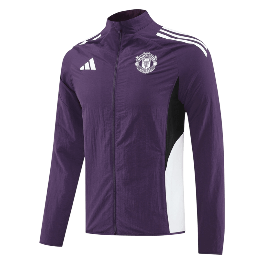2025/26 Manchester United Purple Windbreaker Jacket