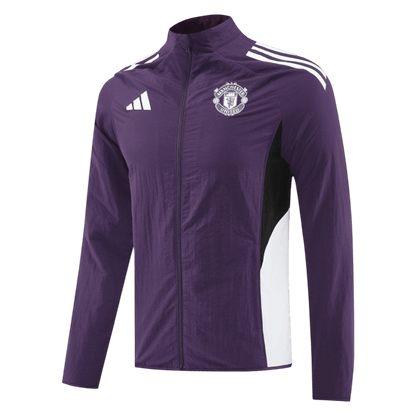 2025/26 Manchester United Purple Windbreaker Jacket