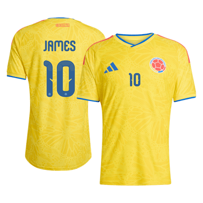 JAMES #10 Mens Colombia World Cup Home Jersey 2026 - Player Version (Slim Fit)