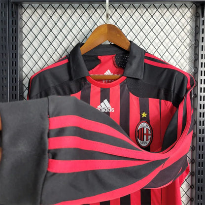 AC Milan Jersey Home kit 07/08 Long Sleeves  retro Football kit