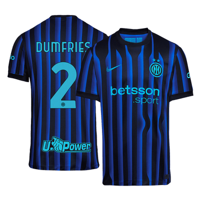 DUMFRIES #2 Mens Inter Milan Home Jersey 2025/26