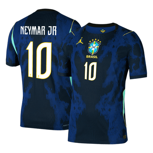 NEYMAR JR #10 Mens Brazil World Cup Away Jersey 2026 - Player Version (Slim Fit)