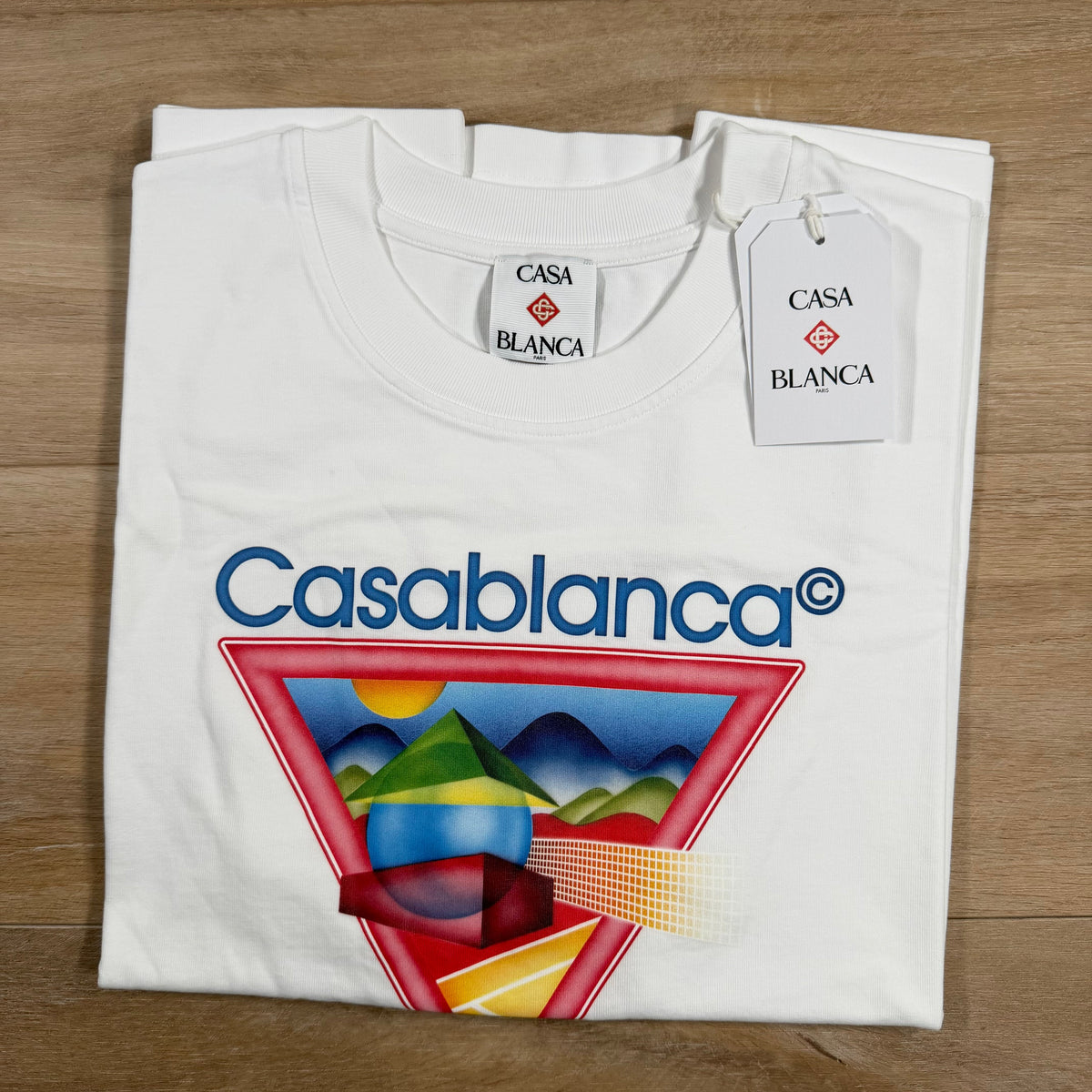 Casablanca Tennis Club Icon T-Shirt in White