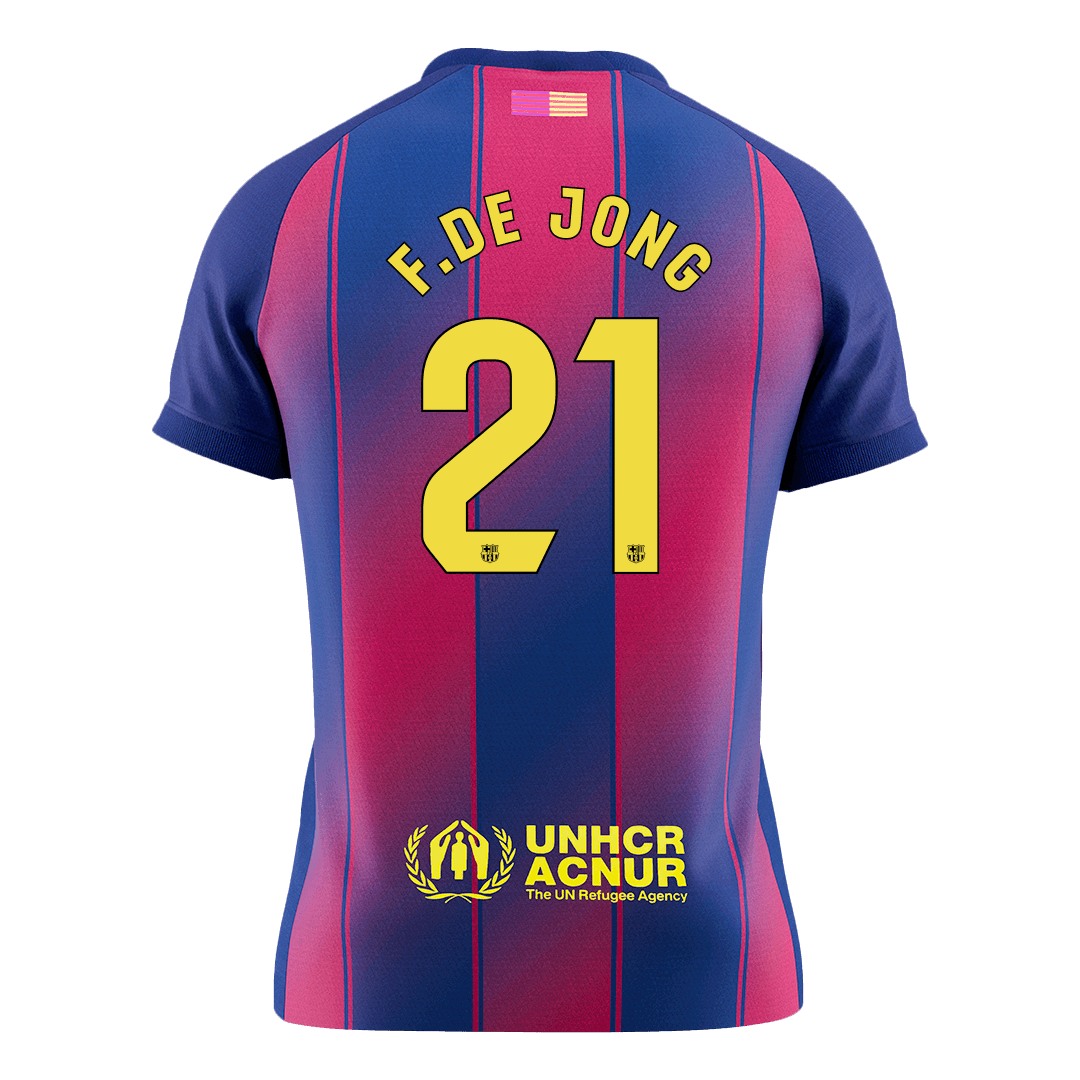 F.DE JONG #21 Mens Barcelona Home Jersey 2025/26