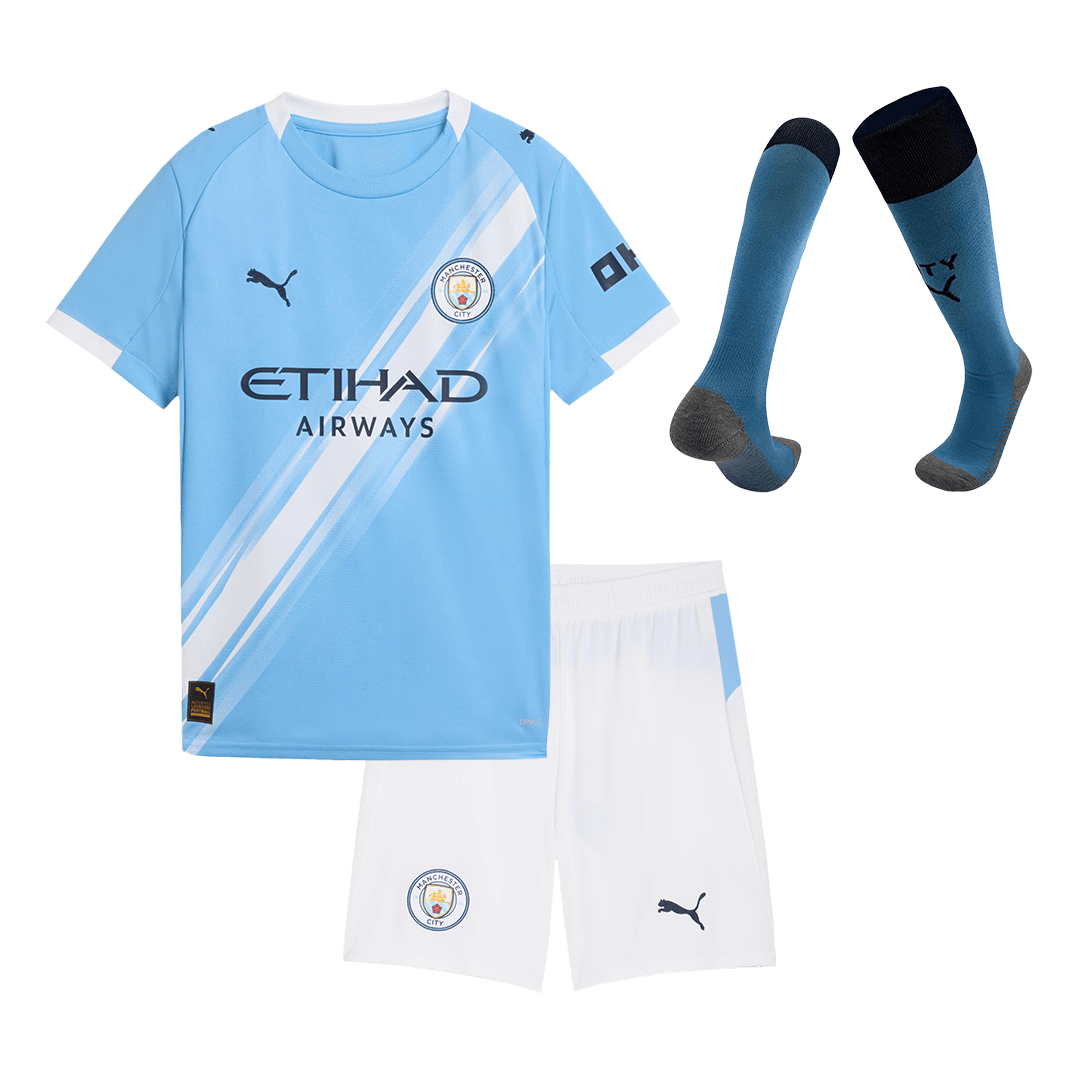 Kids Manchester City Home Full Kit 2025/26
